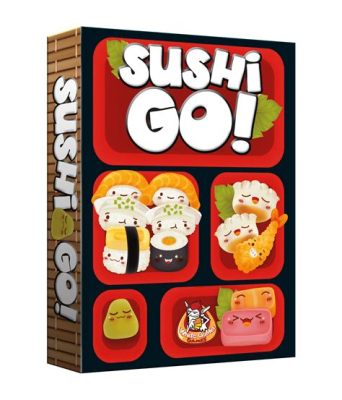 Sushi Go! A Fast-Paced Card Drafting Game Filled with Adorable Sushi Delights!